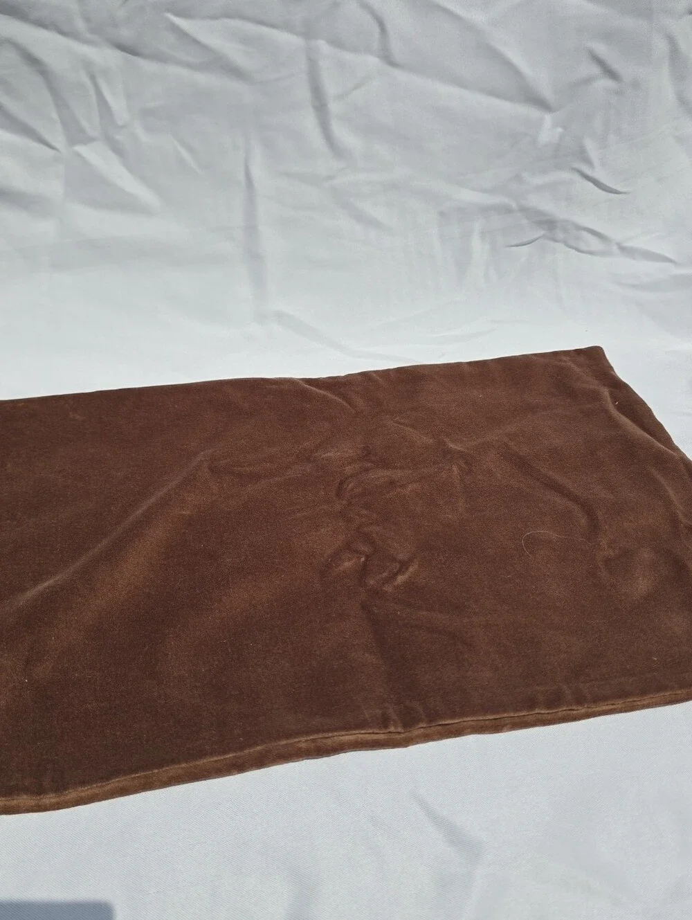 NWT Quince 12x48 Cotton Velvet Chestnut Brown Oversized Lumbar Pillow Cover